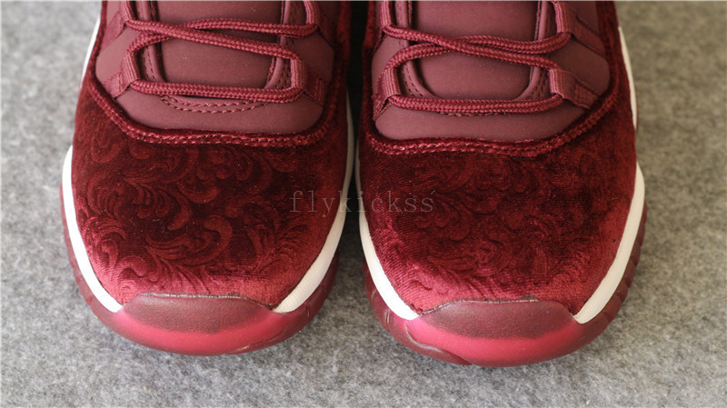 Authentic Air Jordan 11 Velvet Night Maroon High